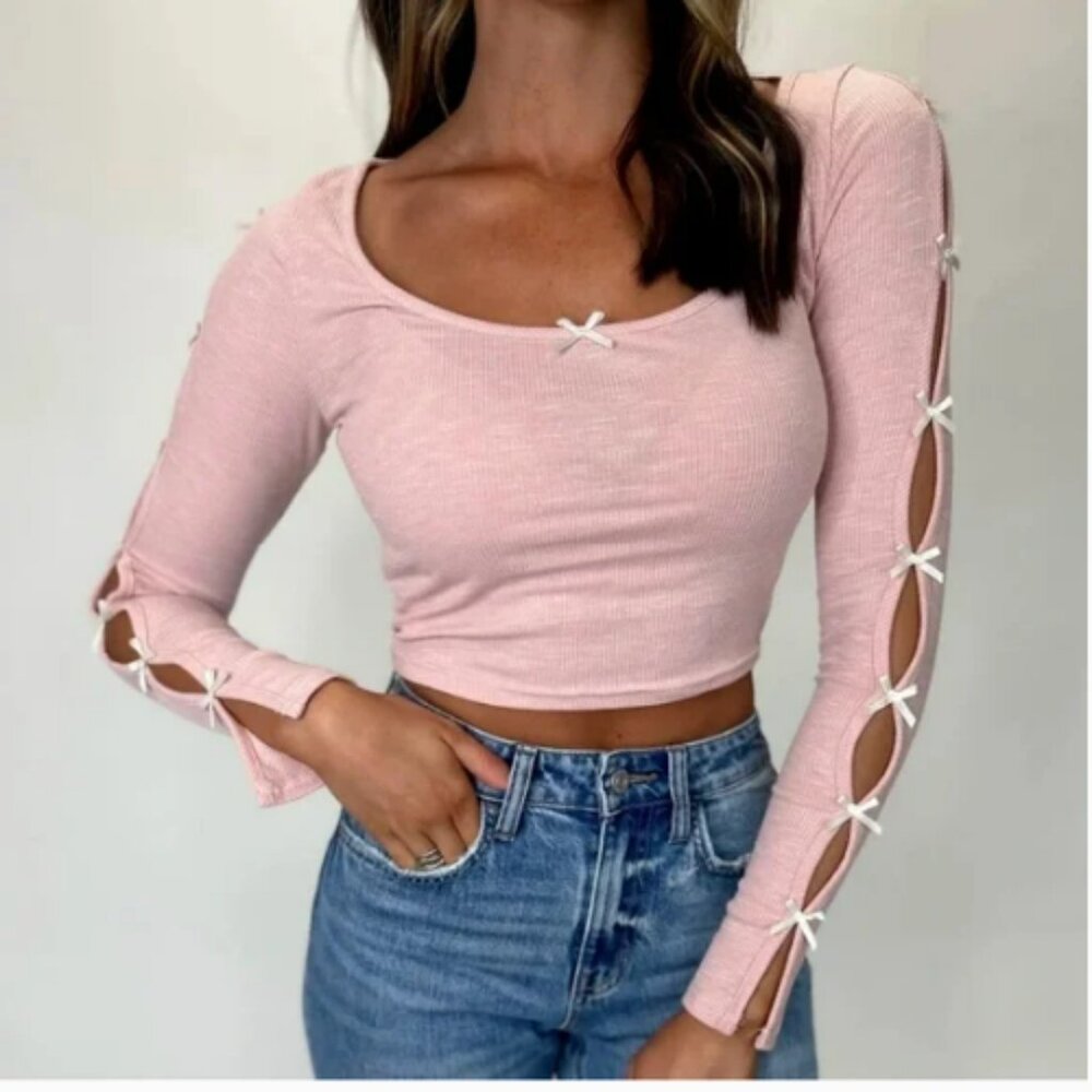 Pretty Garbage pink long sleeve